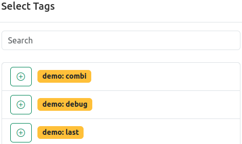Tags Filter